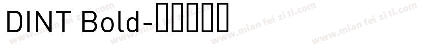 DINT Bold字体转换